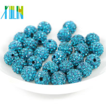 Wholesale rhinestone Beads Pave Bling AAA Crystal Clay Loose Disco Ball Round Shamballa Bracelet Findings